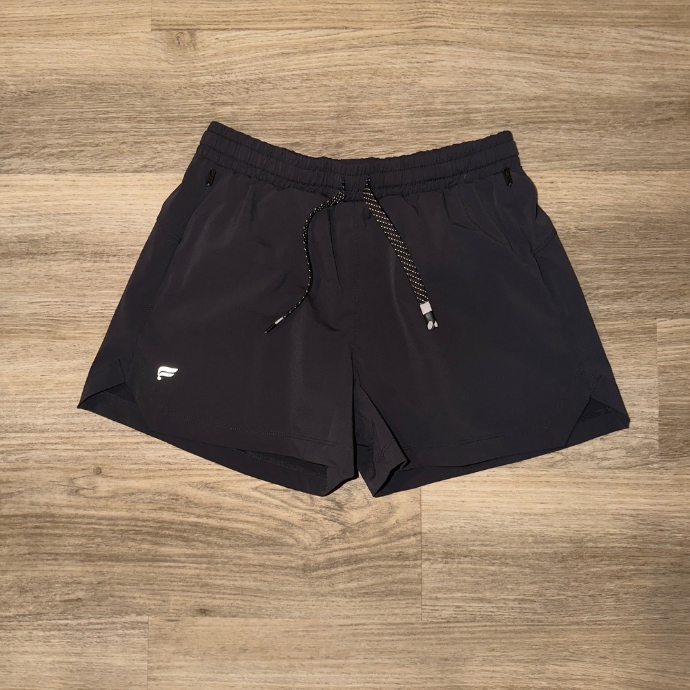 Fabletics Women Small Athletic Short Black Elastic Waist Drawstring Lightweight